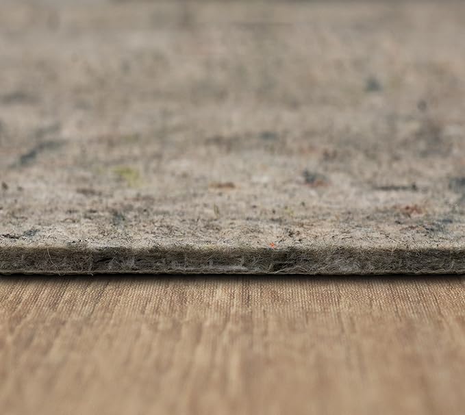 Mohawk Home 2' 6" x 4' Non Slip Grip Rug Pad 1/4" Thick Dual Surface Felt Cushion + Rubber Gripper - Safe for All Floors