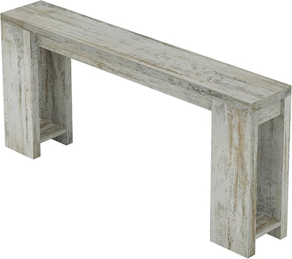 Tribesigns 70.9-Inch Long Console Table, Farmhouse Wooden Entryway Sofa Table Behind Couch, Narrow Entry Console for Living Room, Hallway, Entrance, Foyer