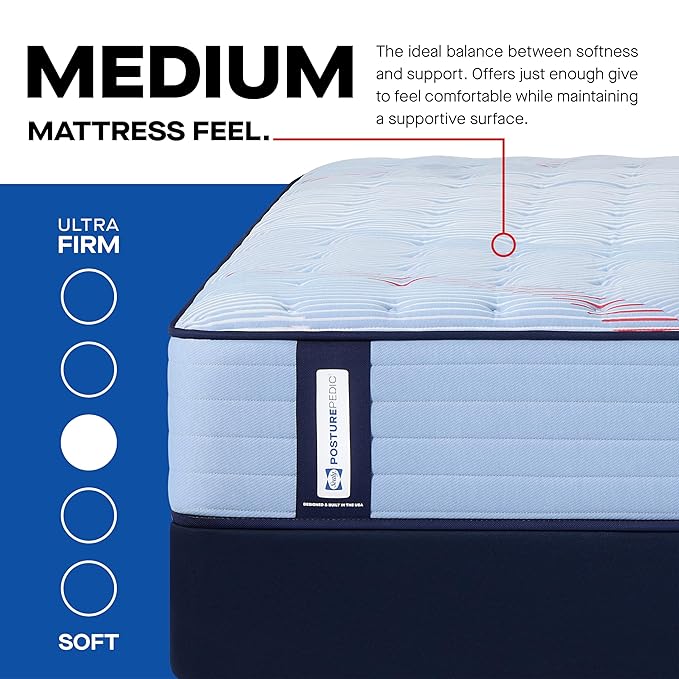 Sealy Posturepedic® Fayette 13" Medium Tight Top Innerspring Mattress - Twin Long