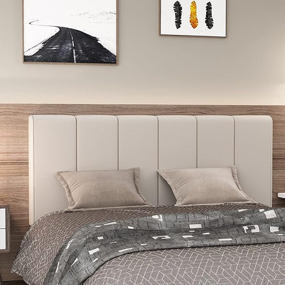 HAOBO Home Upholstered Headboards Foldable Queen/Full Faux Leather Panels with Height Adjustments-White