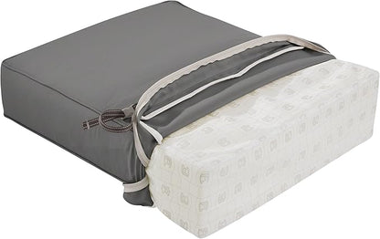Classic Accessories Montlake FadeSafe Water-Resistant 44 x 20 x 3 Inch Patio Chair Cushion, Antique Beige