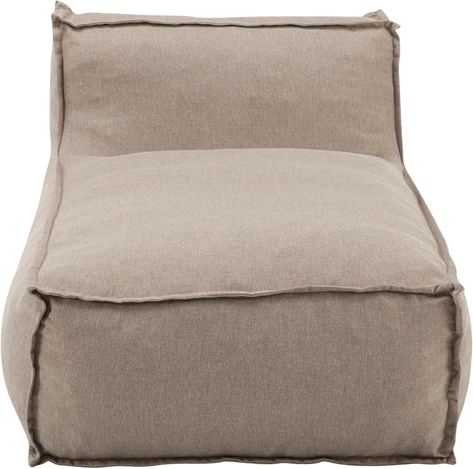 Christopher Knight Home Natty Outdoor Bean Bag Chair, Fabric Bean Bag Chair for Adults and Kids, Indoor/Outdoor Sun Lounger, Patio Lounge Chair, Patio Chaise Lounge, Dark Beige