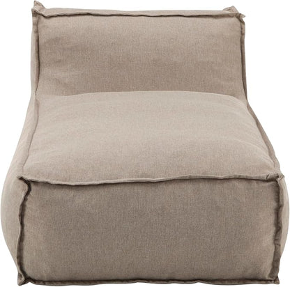 Christopher Knight Home Natty Outdoor Bean Bag Chair, Fabric Bean Bag Chair for Adults and Kids, Indoor/Outdoor Sun Lounger, Patio Lounge Chair, Patio Chaise Lounge, Dark Beige