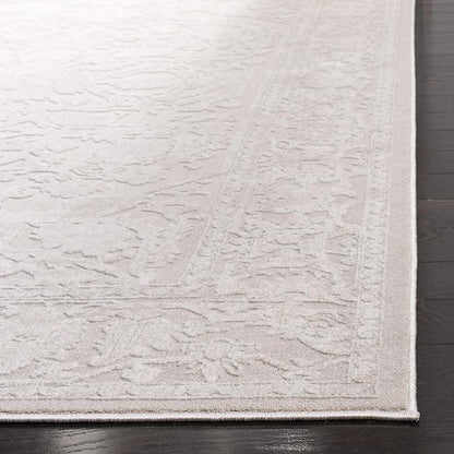 SAFAVIEH Reflection Collection Area Rug - 6'7" Square, Cream & Ivory, Non-Shedding & Easy Cleaning, Ideal for Living Room, Bedroom (RFT665D)