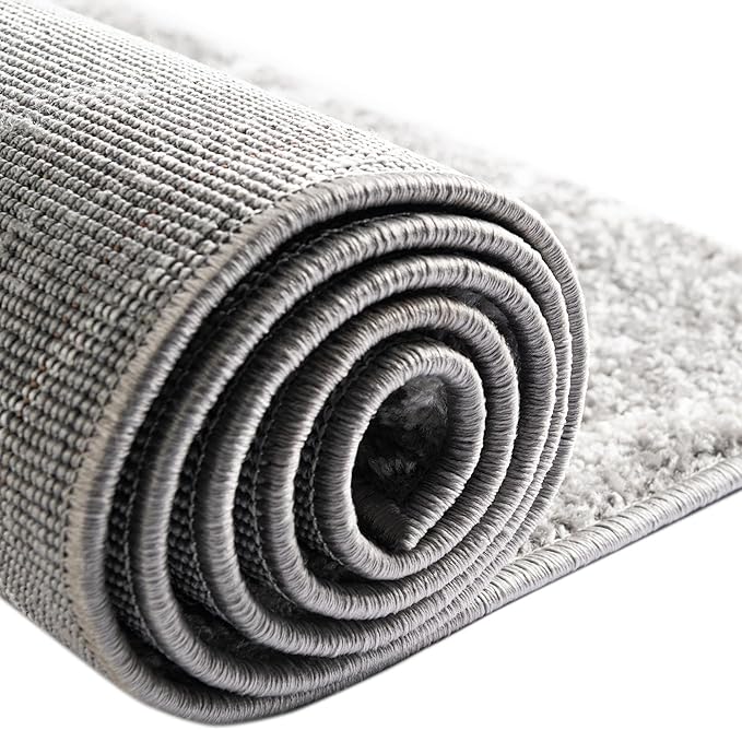Unique Loom Trellis Frieze Collection Area Rug - Geometric (6' 1" x 9', Light Gray/ Ivory)