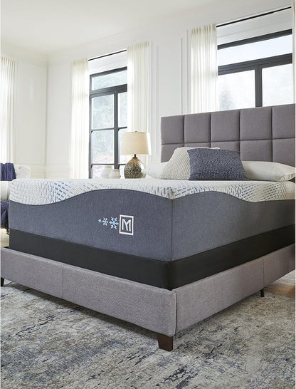 Signature Design by Ashley 10" Mattress Box Spring with Metal Foundation, Sturdy and Durable, Ready to Assemble, Parts and Tools Included, Full, Removable Black Fabric Cover