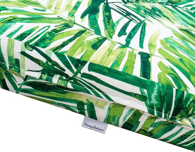 Tommy Bahama Deep Seating Lounge Cushion, 26" X 30" X 4", Coastal Palm Green Leaf