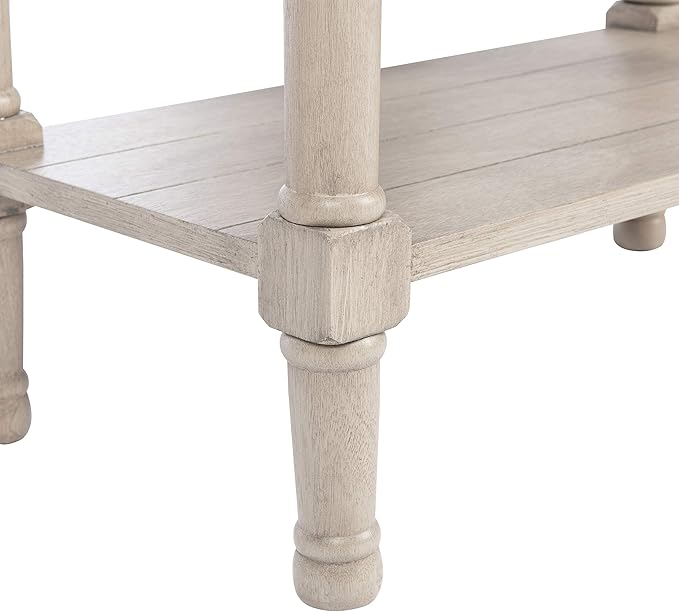 SAFAVIEH Home Collection Primrose Greige 3-Drawer Console Table