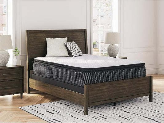 Signature Design by Ashley Limited Edition Pillow Top 13 " Pillow Top Hybrid Mattress with Gel Memory Foam and Edge Support for Cool Sleep and Pressure Relief, California King, Fiberglass Free