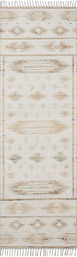 Loloi Angela Rose Rivers Collection RIV-04 Natural/Ivory 7'-9" x 9'-9" Reversible Area Rug