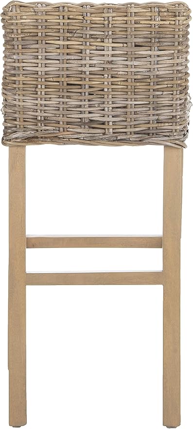 Safavieh Home Collection Cypress Cappuccino Wicker 30-inch Bar Stool