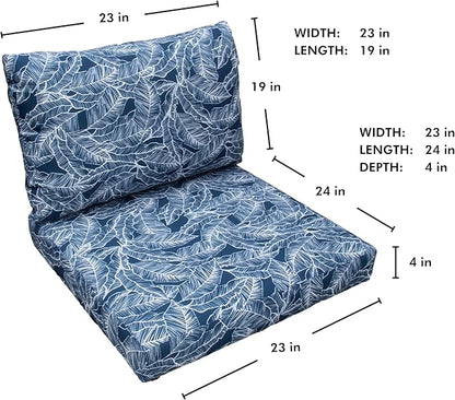 Tommy Bahama Deep Seating Lounge Cushion, 23" X 24" X 4", Pacific Zaffre