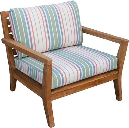 Tommy Bahama Deep Seating Lounge Cushion, 23" X 24" X 4", Bandeau Pastel