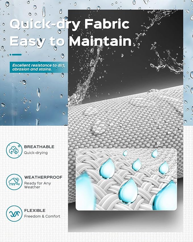 Patio Chaise Lounge Chair Set of 4, Foldable Lounge Chair for Outside, Aluminum Chairs with 5 Adjustable Backrest, Outdoor Pool Lounger for Poolside, Lawn, Patio, Black