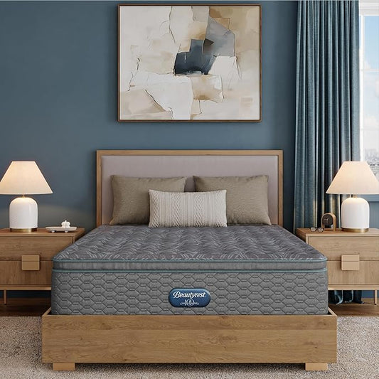 Beautyrest Prime Dream Medium Pillow Top 14.25" Mattress - Queen - Durable Pocketed Coil, Support, Pressure Relief, Cooling, Motion Separation; 100 Night Sleep Trial and 10 Year Warranty