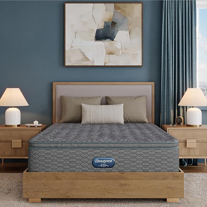 Beautyrest Prime Dream Medium Pillow Top 14.25" Mattress - King - Durable Pocketed Coil, Support, Pressure Relief, Cooling, Motion Separation; 100 Night Sleep Trial and 10 Year Warranty