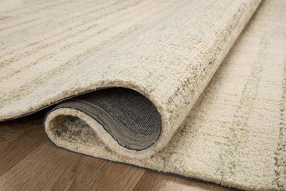 Loloi Chris Loves Julia Chris Collection CHR-02 Natural/Sage 5'-0" x 7'-6", .50" Pile Height, Area Rug