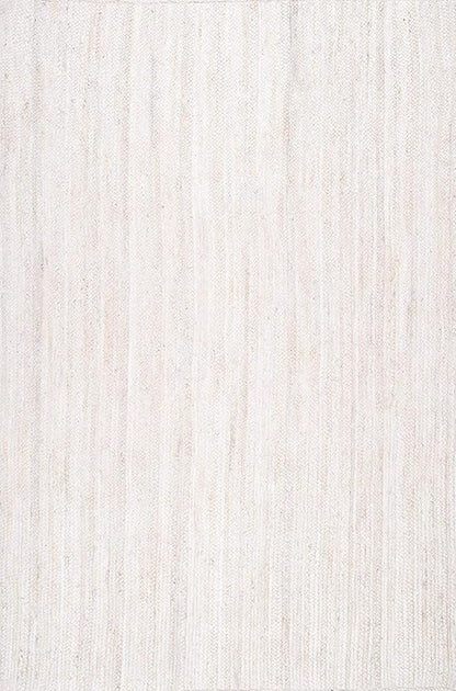 nuLOOM 10x14 Rigo Jute Hand Woven Area Rug, Off White, Solid Farmhouse Design, Natural Fiber, For Bedroom, Living Room, Dining Room, Hallway, Office, Kitchen, Entryway