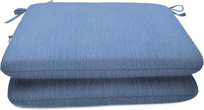 Sunbrella Patio Cushions - (2 Pack) - 18" W x 18" L x 2.5" T, Outdoor Chair Cushion with Comfort, Style & Durability Designed for Outdoor Living - Made in The USA