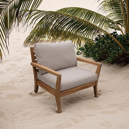 Tommy Bahama Deep Seating Lounge Cushion, 23" X 24" X 4", Bamboo Bay Sand