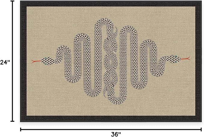 RUGGABLE x Jonathan Adler Machine Washable Modern Area Rug – Venom Neutral 2x3, Stain-Resistant, Non-Slip – Small Rugs for Living Room, Bedroom, Hallway, Entryway & Bathroom–with Cushioned Pad