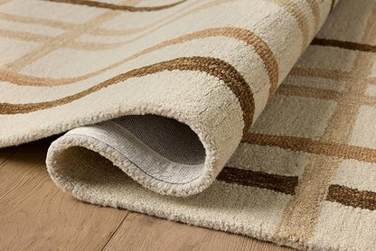Loloi Magnolia Home by Joanna Gaines Waylon Collection WAY-01 Natural/Bark 7'-9" x 9'-9" Area Rug