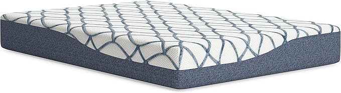Signature Design by Ashley 10 Inch Chime Elite 2.0 Firm Green Tea Memory Foam Mattress for Cool Sleep and Pressure Relief, Full, Fiberglass Free, Mattress In A Box