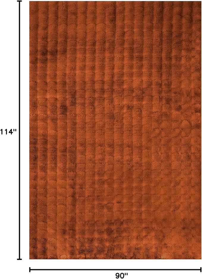 nuLOOM Jeni Checkered 7'6" x 9'6" Machine Washable Area Rug for Living Room Bedroom Dining Room Kitchen, Brick