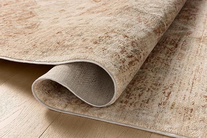 Loloi Magnolia Home by Joanna Gaines Junie Collection JUE-04 Natural/Clay 2'-7" x 8'-0", .38 Pile Height, Runner Rug