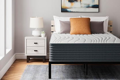 Signature Design by Ashley Hybrid 1400 14 Inch Extra Plush Gel Memory Foam Mattress with Edge Support for Pressure Relief, California King, Fiberglass Free, Mattress in A Box