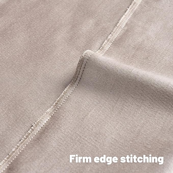 FUTEI Beige Chenille Decorative Throw Pillow Covers 26x26 Inch Set of 2,Soft Embossed Striped Textured Euro Pillow Shams,Modern Home Decor for Couch Bed Living Room