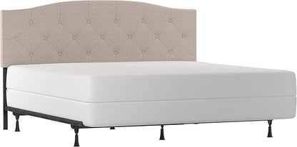 Hillsdale Provence Upholstered, King/Cal King Headboard with Frame, Light Beige