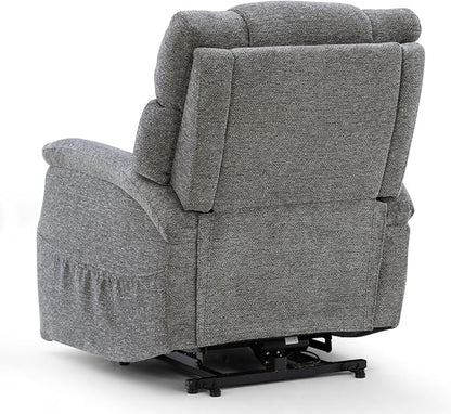 Power Lift Recliner Chair for Elderly - Electric Powered Recliner with Zero Gravity, 360 lbs Capacity, Extended Leg Support, USB, Supportive Design for Seniors, Dark Gray