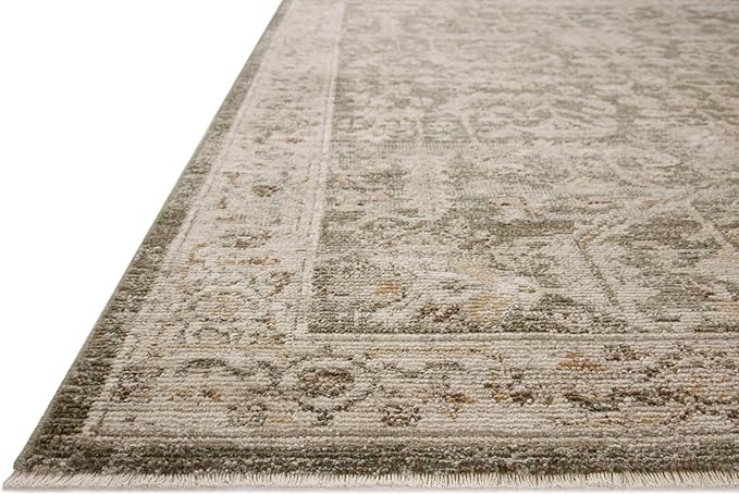 Loloi Magnolia Home by Joanna Gaines Pace Collection PAC-06 Forrest/Natural 9'-6" x 9'-6" Round Area Rug
