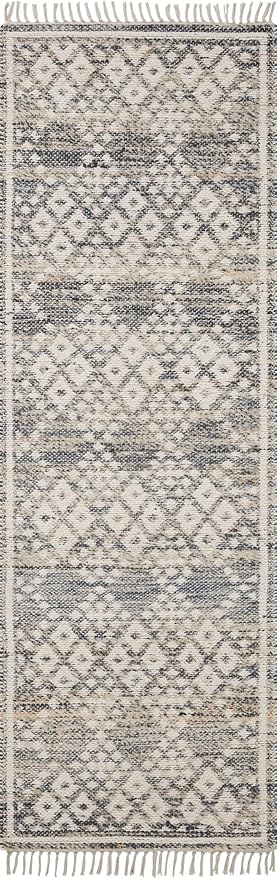 Loloi Angela Rose Rivers Collection RIV-01 Denim/Ivory 3'-6" x 5'-6" Reversible Accent Rug