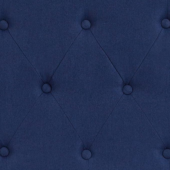 BizChair Tufted Upholstered King Size Headboard in Navy Fabric