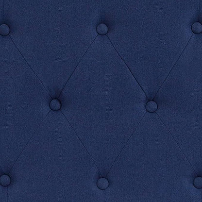 BizChair Tufted Upholstered King Size Headboard in Navy Fabric