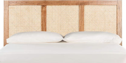SAFAVIEH Home Collection Vienna Natural Cane Queen Headboard Platform