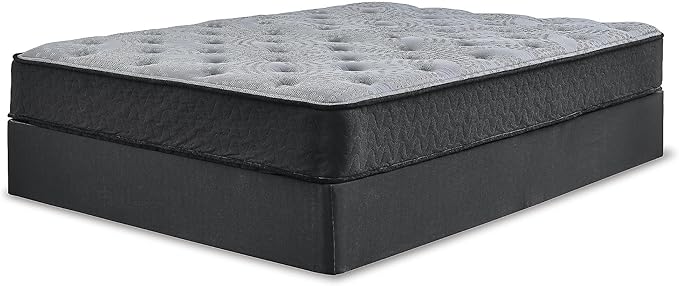 Signature Design by Ashley Queen Size Comfort Plus Hybrid Mattress with Memory and Quilt Foam, Wrapped Coils, Fiberglass Free, 10-Year Warranty, 10" Height