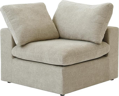 Cloud Modular Sectional Sofa for Livingroom,Large Down Filled Comfort Corner Sectional Sofa Couch Wide Deep Seat Convertible Couches for Office Apartment,V Shaped,Khaki