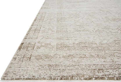 Loloi Amber Lewis Honora Collection HON-01 Ivory/Natural 11'-6" x 15'-6" Area Rug