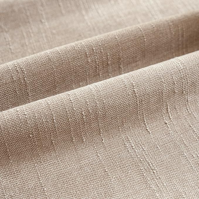 Foindtower Set of 2 Soft Textured Chenille Throw Decorative Pillow Covers Square Accent Solid Cushion Cover Cozy Neutral Farmhouse Pillow Case for Couch Sofa Bedroom Living Room 24x24 Inch,Cream Camel