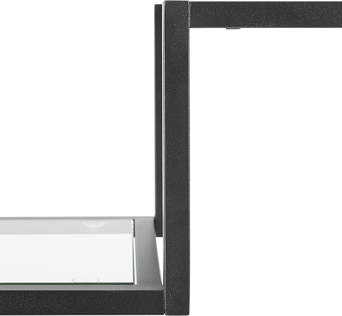 Crosley Furniture Sloane Sofa Console Table with Storage Shelves for Hall, Entryway, or Living Room, Matte Black