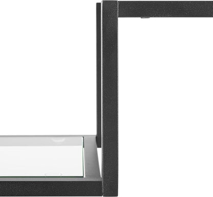 Crosley Furniture Sloane Sofa Console Table with Storage Shelves for Hall, Entryway, or Living Room, Matte Black