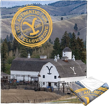Northwest Yellowstone Silk Touch Throw Blanket, 50" x 60", Welcome to Yellowstone