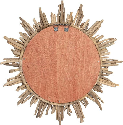Creative Co-Op Driftwood Sunburst Mirror