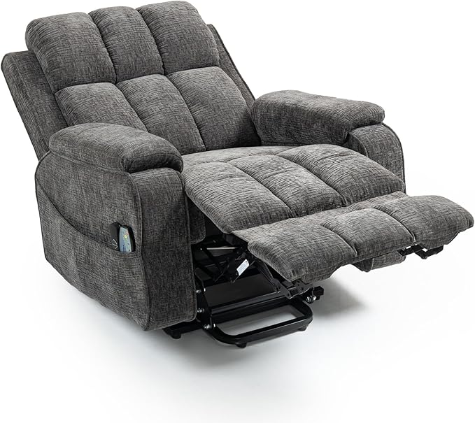 Lazy Boy Recliner Chair, Postoperative Recovery，Retractable 23'' Extra-Long Leg Support Lift Chair Hold up to 400lb，25.5'' Oversized Recliner seat for Big and Tall