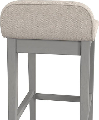 Hillsdale Furniture Maydena Wood Counter Height Stool, Distressed Gray