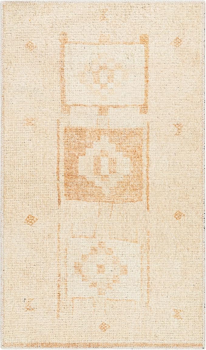 Livabliss x Becki Owens Solana Medallion Area Rug , 3'11" x 5'7", Peach