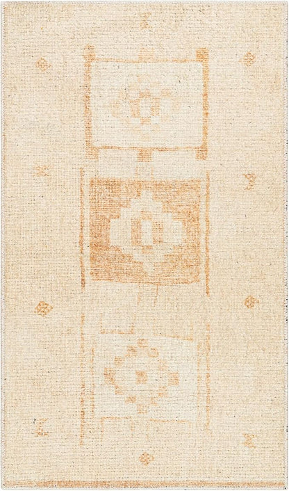 Livabliss x Becki Owens Solana Medallion Area Rug , 3'11" x 5'7", Peach